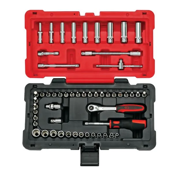 Coffret de douilles et accessoires ULTIMATE® 12 pans | Vis bois | Ekib