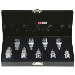 Coffret de 9 douilles tournevis 6 pans 1/2" | Vis bois | Ekibat