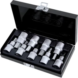 Coffret de 9 douilles tournevis 6 pans 1/2" | Vis bois | Ekibat