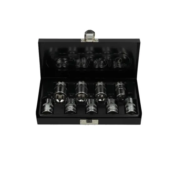 Coffret de 9 douilles TORX® . L.38 mm | Vis bois | Ekibat