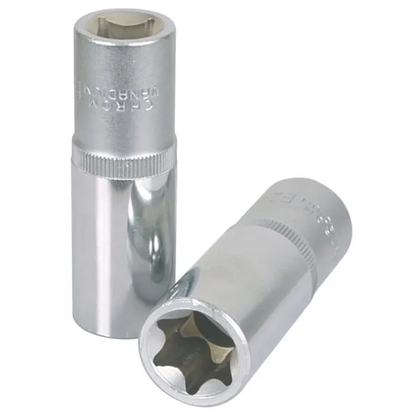 Douille longue TORX ULTIMATE® 1/2" . L. 75mm | Vis bois | Ekibat