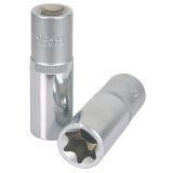 Douille longue TORX ULTIMATE® 1/2" . L. 75mm | Vis métal & tôle | Ekib