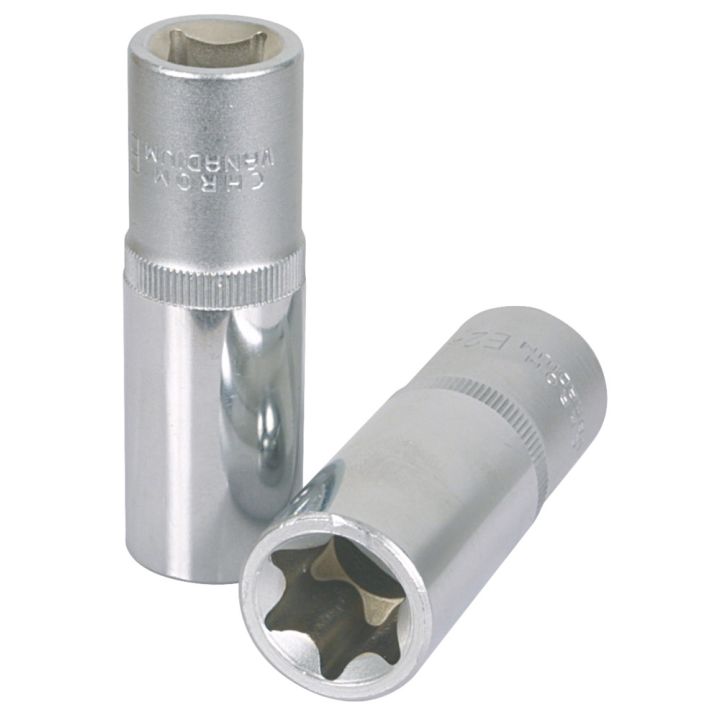 Douille longue TORX ULTIMATE® 1/2" . L. 75mm | Vis métal & tôle | Ekib