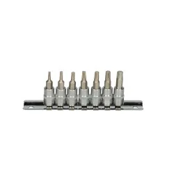 Jeu de 7 douilles tournevis ULTIMATE® TORX® 1/4" | Vis bois | Ekibat