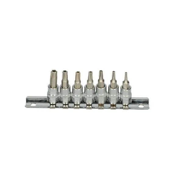 Rail de 7 douilles tournevis ULTIMATE® TORX® percé | Vis bois | Ekibat