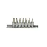 Rail de 7 douilles tournevis ULTIMATE® TORX® percé | Vis bois | Ekibat