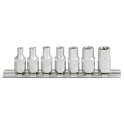 Rail de 7 douilles ULTIMATE® TORX® 1/4" KSTOOLS | Vis bois | Ekibat