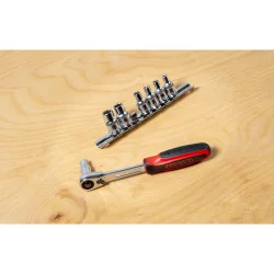 Rail de 7 douilles ULTIMATE® TORX® 1/4" KSTOOLS | Vis bois | Ekibat
