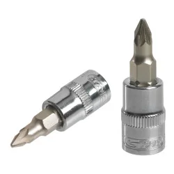 Douille tournevis ULTIMATE® POZIDRIV® 1/4" . L.37 mm | Vis bois | Ekib