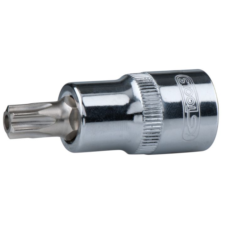 Douille tournevis ULTIMATE® TORX® percé 1/2" . L.55 | Vis bois | Ekiba