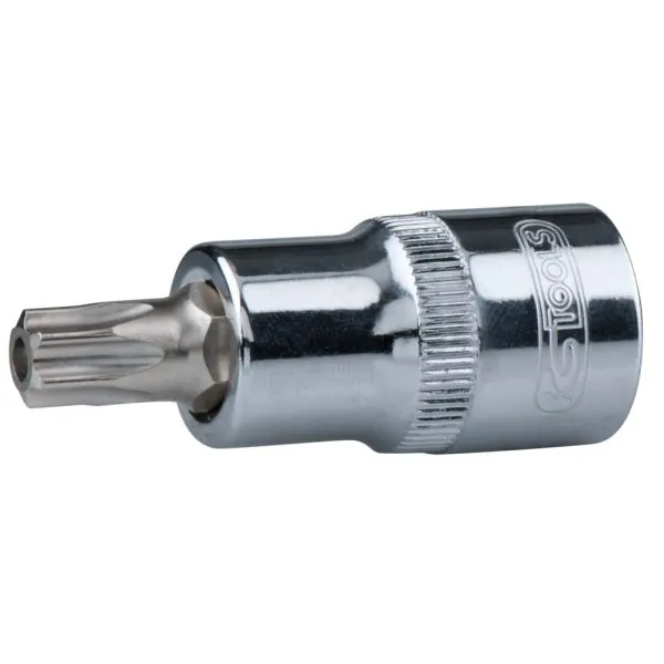 Douille tournevis ULTIMATE® TORX® percé 1/2" . L.55 | Vis bois | Ekiba