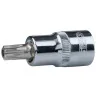 Douille tournevis ULTIMATE® TORX® percé 1/2" . L.55 | Vis bois | Ekiba