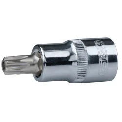 Douille tournevis ULTIMATE® TORX® percé 1/2" . L.55 | Vis bois | Ekiba