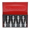 Coffret de 9 douilles tournevis TORX® percé 1/2" | Vis bois | Ekibat