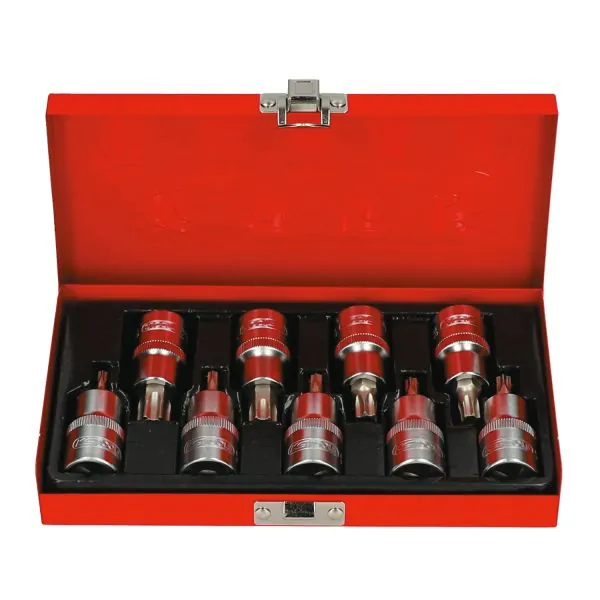 Coffret de 9 douilles tournevis TORX® 1/2" . | Vis bois | Ekibat