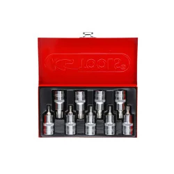 Coffret de 9 douilles tournevis TORX® 1/2" . | Vis bois | Ekibat