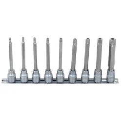 Rail de 9 douilles tournevis TORX® percé 3/8" | Vis bois | Ekibat