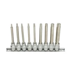 Rail de 9 douilles tournevis TORX® 3/8" . | Vis bois | Ekibat