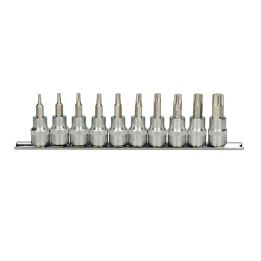 Rail de 10 douilles tournevis ULTIMATE® TORX® 3/8" | Vis bois | Ekibat