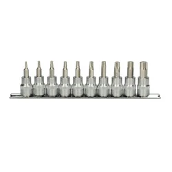 Rail de 10 douilles tournevis ULTIMATE® TORX® 3/8" | Vis bois | Ekibat