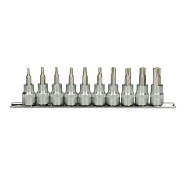 Rail de 10 douilles tournevis ULTIMATE® TORX® 3/8" | Vis bois | Ekibat