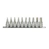 Rail de 10 douilles tournevis ULTIMATE® TORX® 3/8" | Vis bois | Ekibat