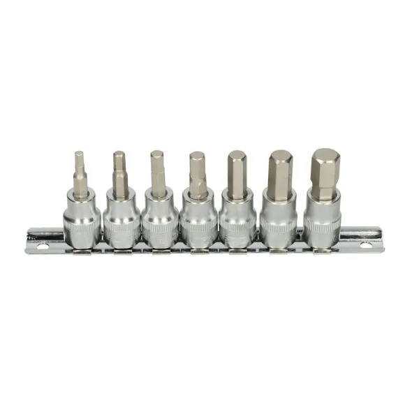 Rail de 7 douilles tournevis ULTIMATE® 6 pans | Vis bois | Ekibat