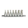 Rail de 7 douilles tournevis ULTIMATE® 6 pans | Vis bois | Ekibat