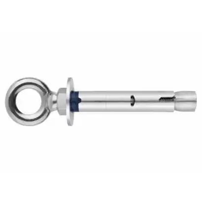 INDEX Cheville anti-rotation pour charges moyennes Piton forgé inox A2 (M6 x 45 Ø8 100 pièces.) ACHAA208C - ekibat