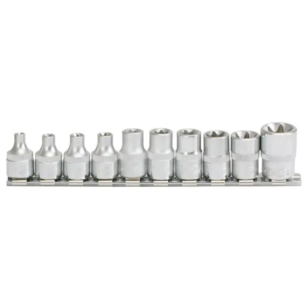Rail de 10 douilles ULTIMATE® TORX® 3/8" KSTOOLS | Vis bois | Ekibat