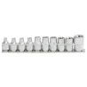 Rail de 10 douilles ULTIMATE® TORX® 3/8" KSTOOLS | Vis bois | Ekibat