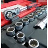Coffret de douilles traversantes TRIPLEplus® 3/8" - 1/2" | Vis métal &