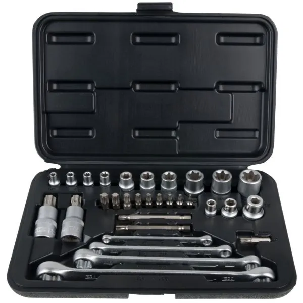 Coffret mâle/femelle TORX® . 1/4" - 3/8" - | Vis bois | Ekibat