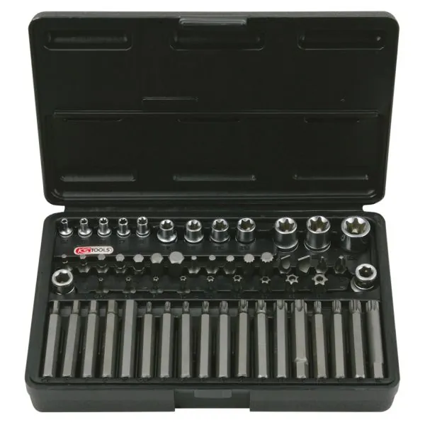Coffret TORX® percé . 1/4"- 3/8"-1/2" - E4 | Vis bois | Ekibat
