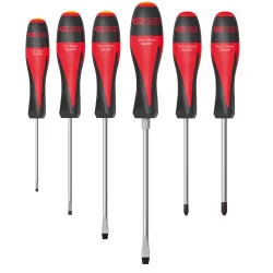 Jeu de 6 tournevis ULTIMATE® . Fente - | Vis bois | Ekibat