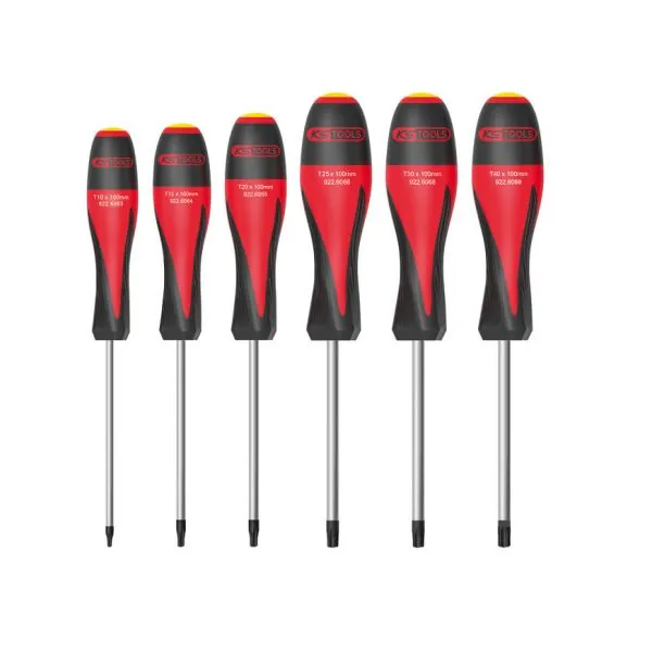 Jeu de 6 tournevis ULTIMATE® . TORX® KSTOOLS | Vis bois | Ekibat
