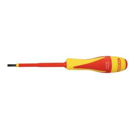 Tournevis Fente bi-matière isolé 1000V . 4 .0x100 | Vis bois | Ekibat