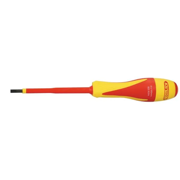 Tournevis Fente bi-matière isolé 1000V . 4 .0x100 | Vis bois | Ekibat