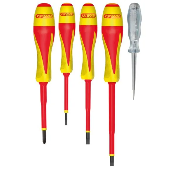Jeu de 5 tournevis isolés ULTIMATE KSTOOLS 922.6217 | Vis bois | Ekiba