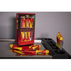 Jeu de 8 tournevis bi-matière isolés 1000V KSTOOLS | Vis bois | Ekibat