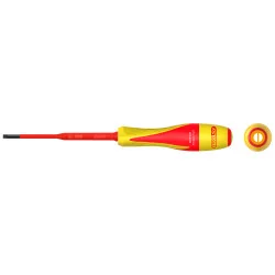 Tournevis fente bi-matière isolé 1000V - 3 .5 | Vis bois | Ekibat