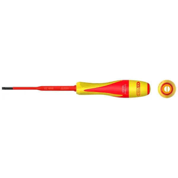 Tournevis fente bi-matière isolé 1000V - 3 .5 | Vis bois | Ekibat