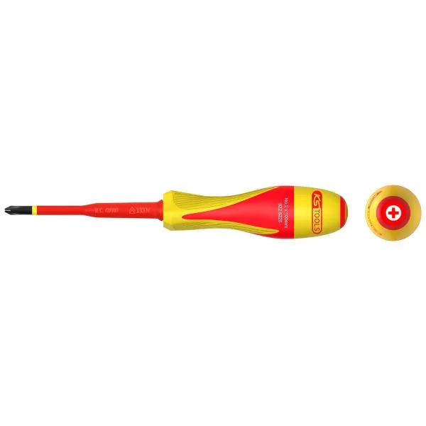 Tournevis PHILLIPS® bi-matière isolé 1000V . PH2 pour | Vis bois | Eki
