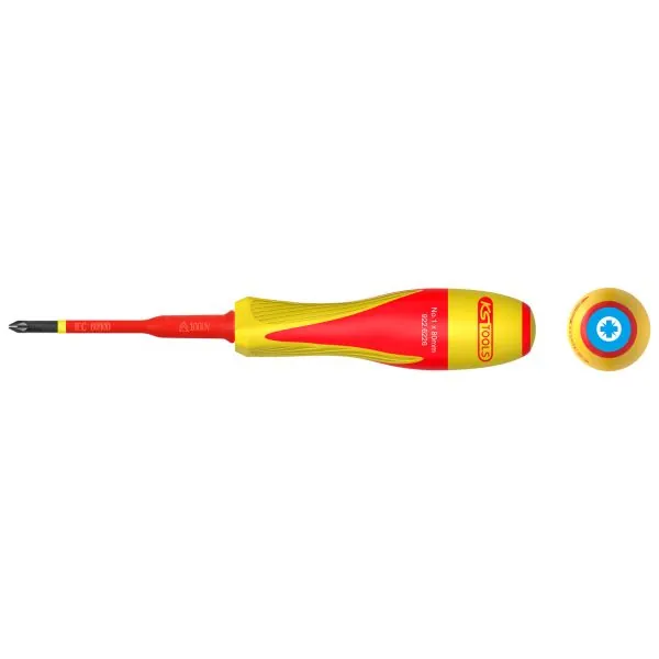 Tournevis POZIDRIV® bi-matière isolé 1000V . PZ1 pour | Vis bois | Eki