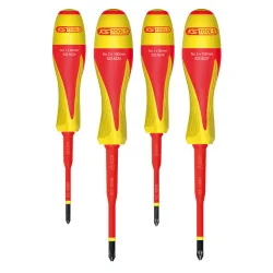 Jeux de tournevis bi-matière isolés 1000V pour borniers | Vis bois | E