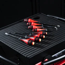 Jeu de 8 tournevis ULTIMATEgrip . Fente - | Vis bois | Ekibat