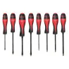 Jeu de 8 tournevis ULTIMATEgrip . Fente - | Vis bois | Ekibat