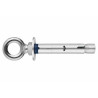 INDEX Cheville anti-rotation pour charges moyennes Piton forgé inox A2 (M8 x 60 Ø10 100 pièces.) ACHAA210C - ekibat