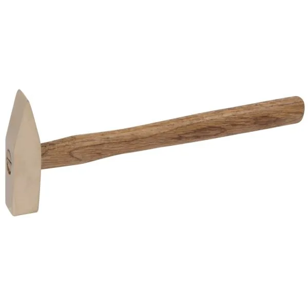 Marteau de mécanicien BRONZEplus manche hickory . tête 100g