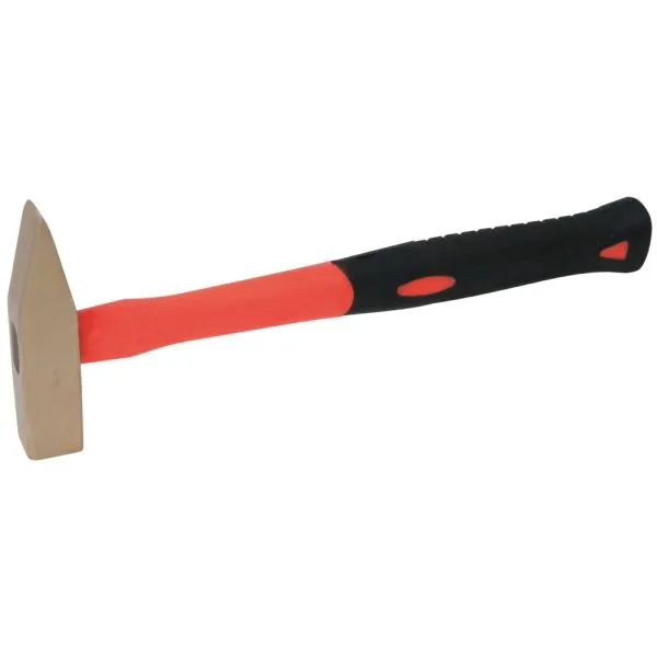 Marteau de mécanicien BRONZEplus manche tri-matière . tête